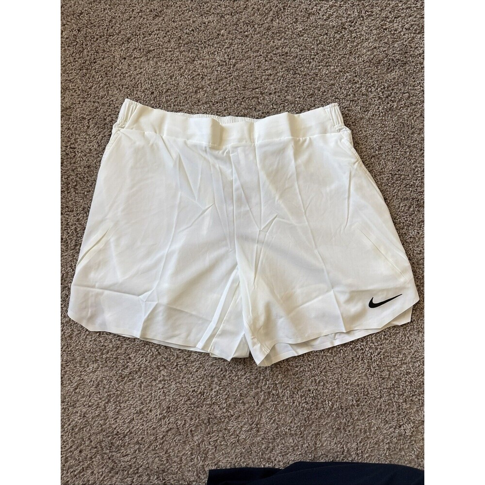 Nike Men 2XL Court Advantage Slam Tennis Shorts White DV4163-100 Wimbledon 23